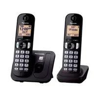 Panasonic KX-TGC212PDB DUO DECT hívásazonosítós fekete vezetéknélküli telefon #1