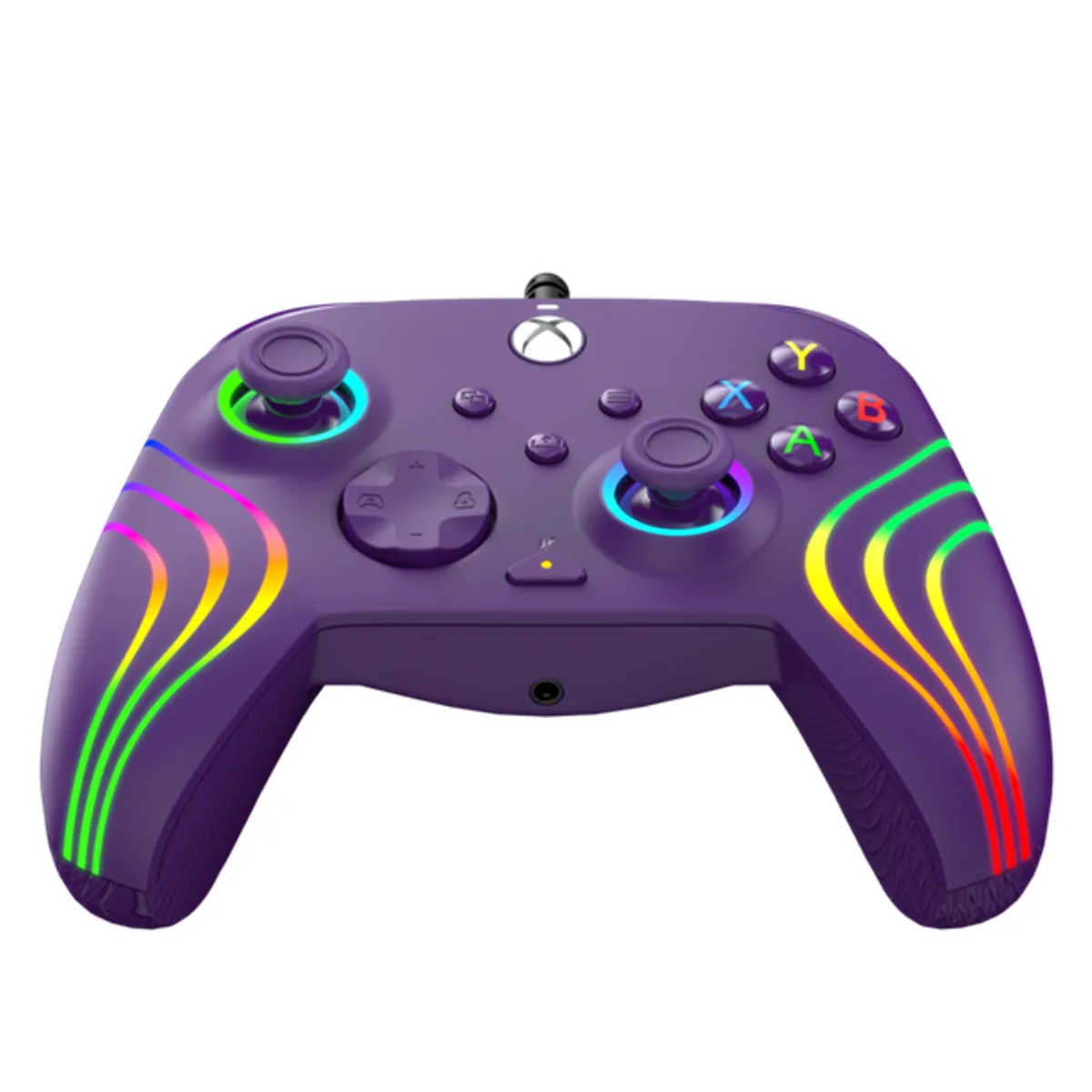 PDP 049-024-PR Afterglow Wave Xbox Series X|S/Xbox One/PC vezetékes RGB LED lila kontroller #4