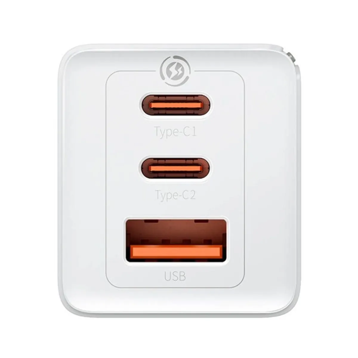 Baseus CCGP120202 GaN5 Pro 65W 2xUSB C/USB fehér töltő #4