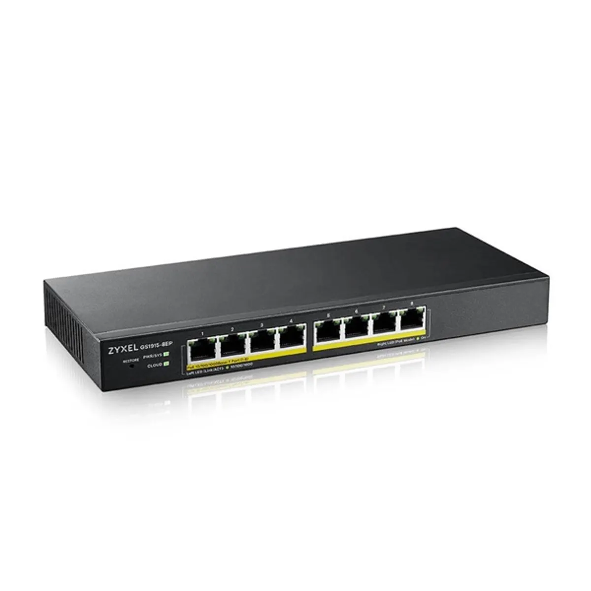 ZyXEL GS1915-8EP-EU0101F 8x GbE PoE LAN (60W) smart menedzselhető PoE switch #2