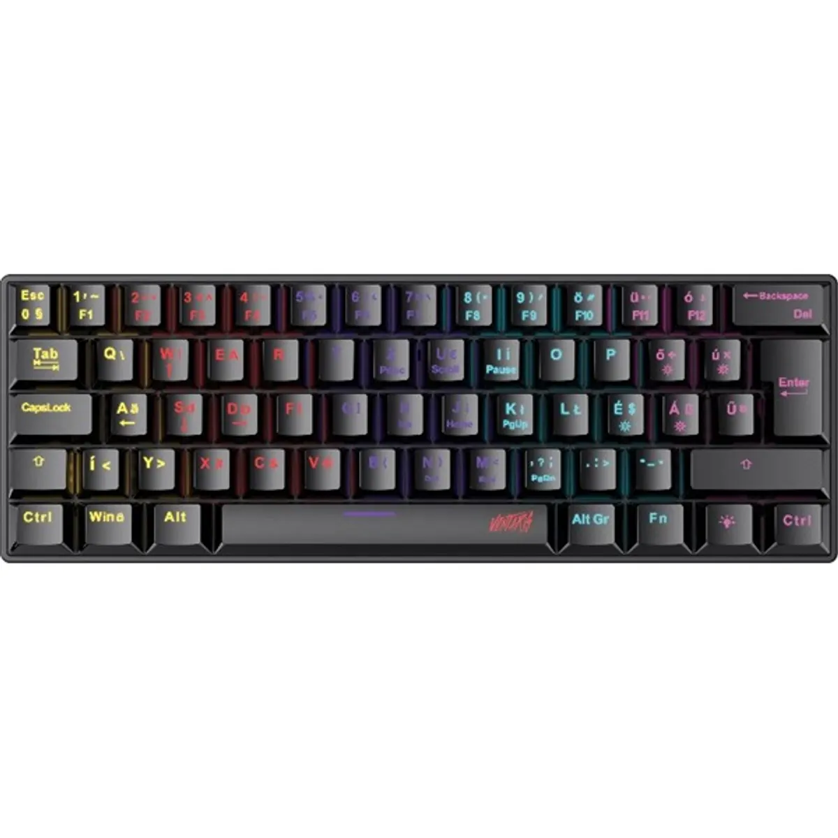 Ventaris Lissgard RGB (Blue Switch) HUN Mechanikus gamer billentyűzet #1