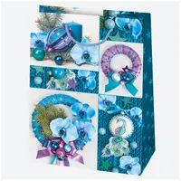 IRIS Karácsonyi ajándéktasak, 405x560x250 mm, különböző színekben és mintával #5