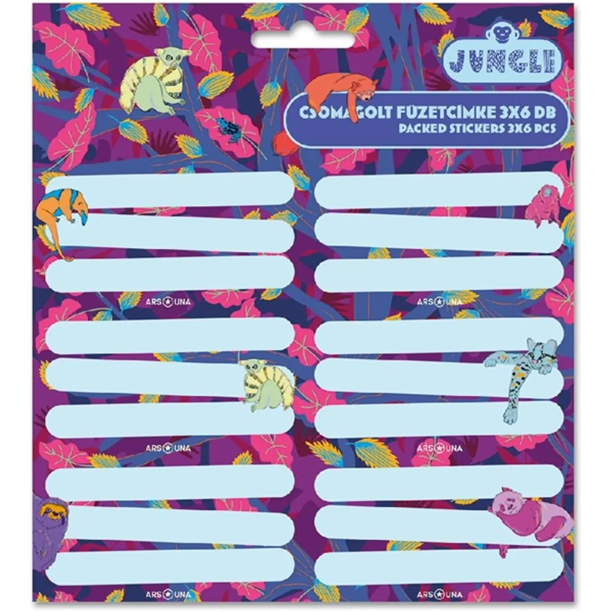 Ars Una Jungle 23 (5259) 3x6db füzetcímke #1