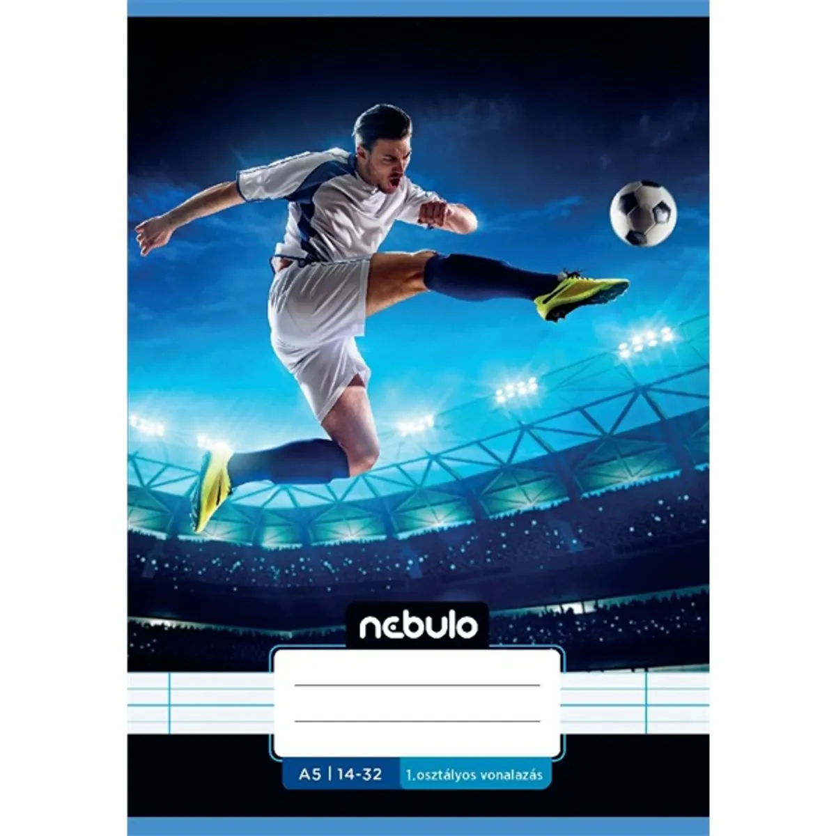 Nebulo Vagány minták A5 1. osztályos 14-32 tűzött vonalas füzet #3