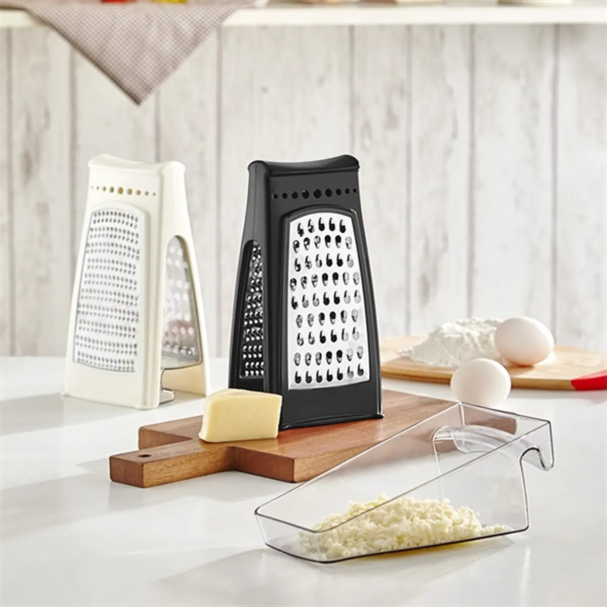 IRIS L-00667 Idea reszelő tartállyal, ecru vagy fekete színű #3