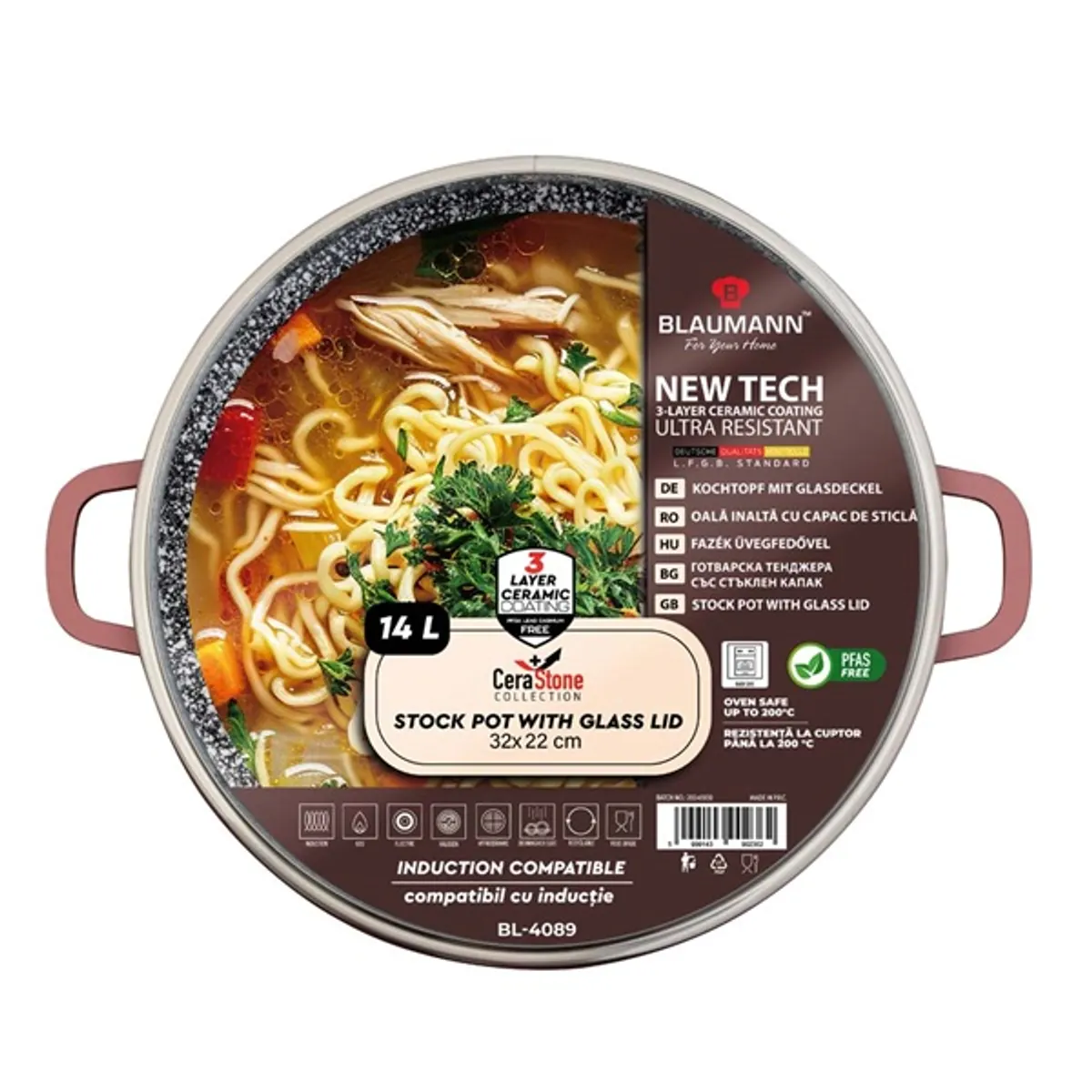 Blaumann BL-4089 Cerastone Collection 32 cm-es lábas fedővel #2