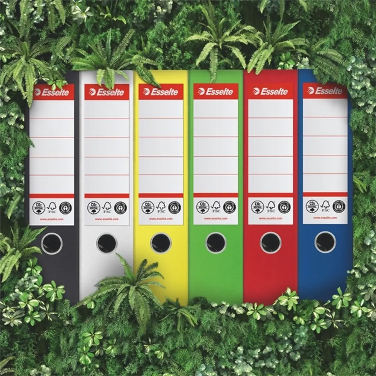 Esselte No.1 A4 75 mm fekete 100%-ban újrahasznosított kartonból iratrendező #6