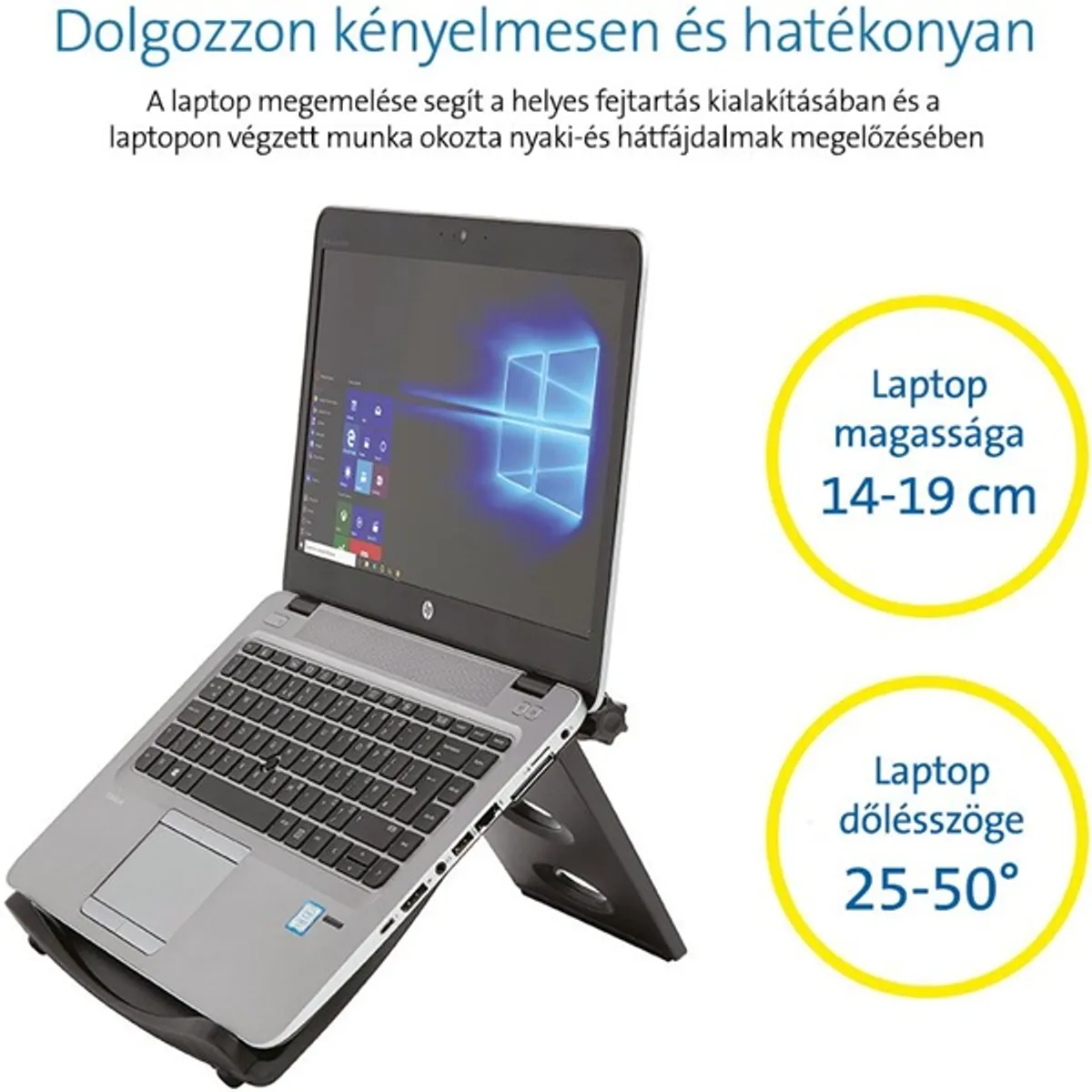 Kensington 60112 SmartFit Easy Riser állítható magasságú szürke notebook állvány #2