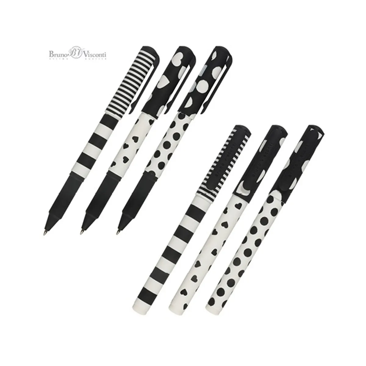 Bruno Visconti Dreamwrite Flora Black&White 0,7 mm, kék golyóstoll #2