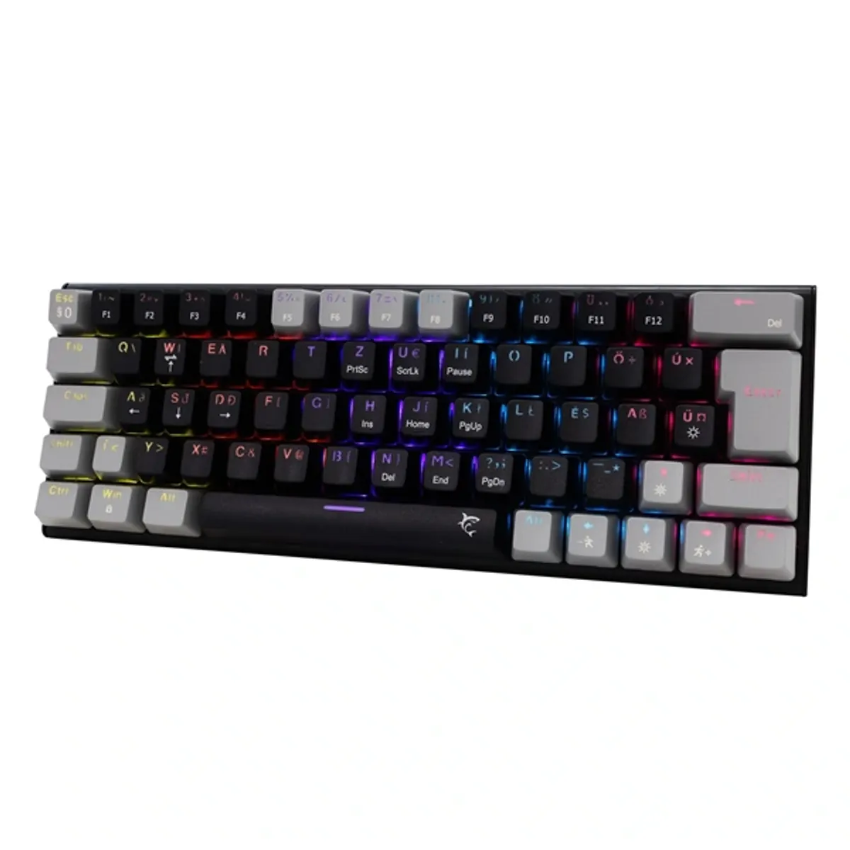 White Shark GK-002123V2-B-G/BL-HU Wakizashi 2 HUN fekete/szürke (blue switch) gamer billentyűzet #2