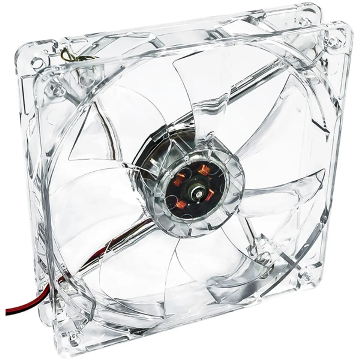 Akyga AW-12A-WH 120mm Molex 4 LED fehér ház hűtőventilátor #1