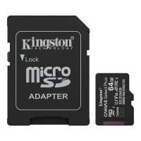 Kingston 64 SD micro Canvas Select Plus (SDXC Class 10 UHS-I U3) memória kártya adapterrel #1