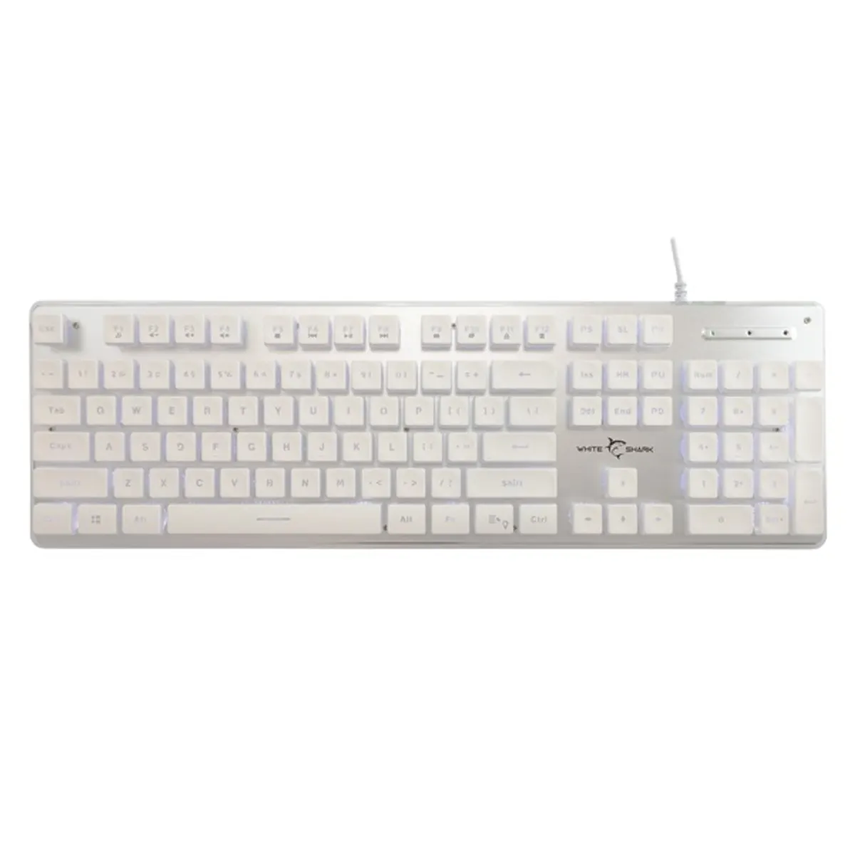 White Shark GK-003241W-US Tachi US fehér gamer billentyűzet #1