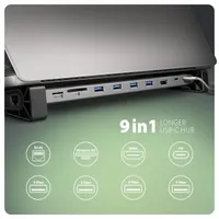 Axagon HMC-10HLS USB-C 5Gbps LONGER 9in1 hub #2