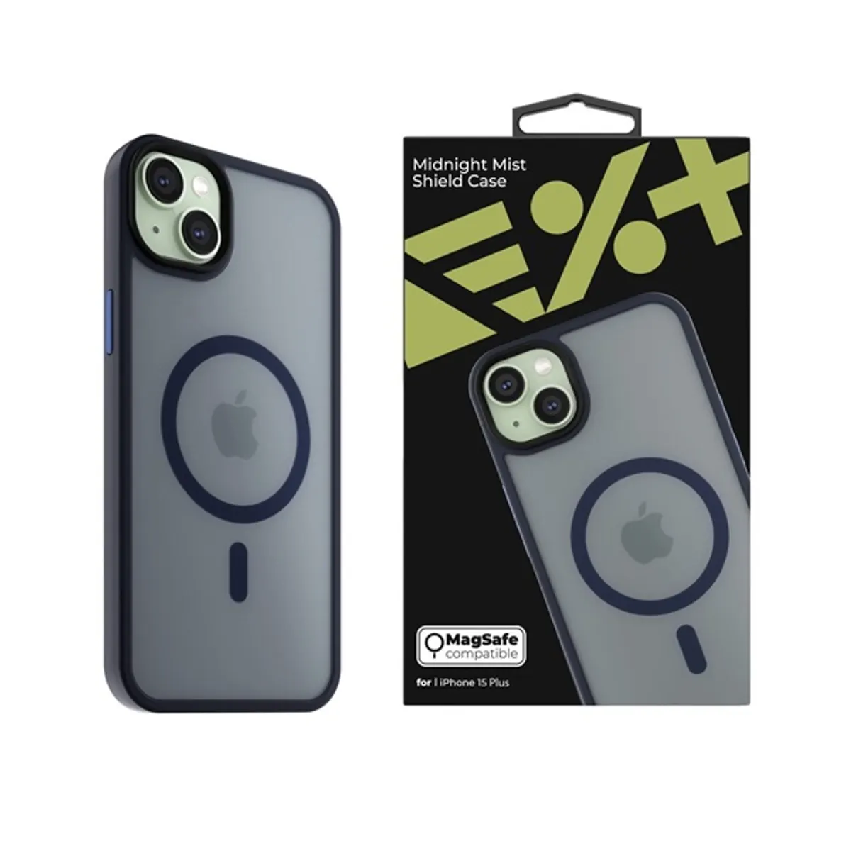 NextOne IPH-15PLUS-MAGSF-MISTCASE-MN iPhone 15 Plus éjfekete szilikon MagSafe hátlap #1