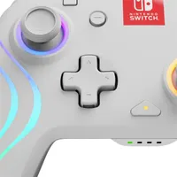PDP 500-238-WH Afterglow Wave Nintendo Switch/Switch 2 vezeték nélküli RGB LED Lighting fehér kontroller #8