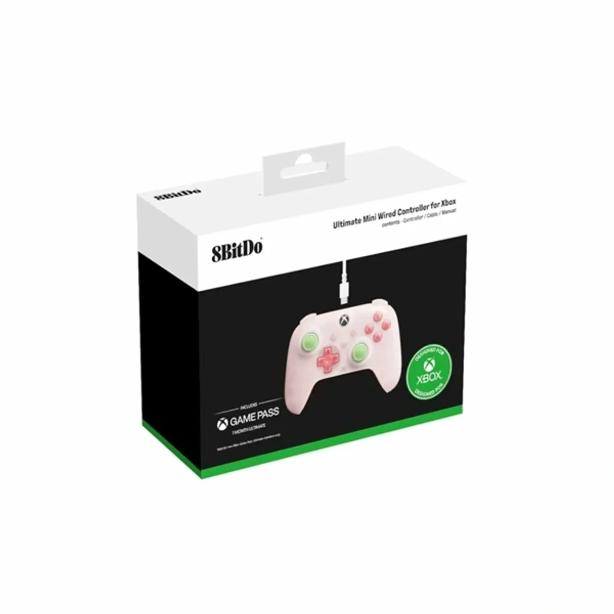 8Bitdo Ultimate Mini, Xbox Series X|S, Xbox One, PC, Official, Hall-Effect, pink vezetékes kontroller #6