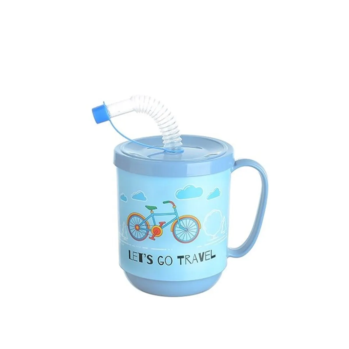 IRIS FUNNY bögre tetővel, szívószállal 350ml AP-9484 #3