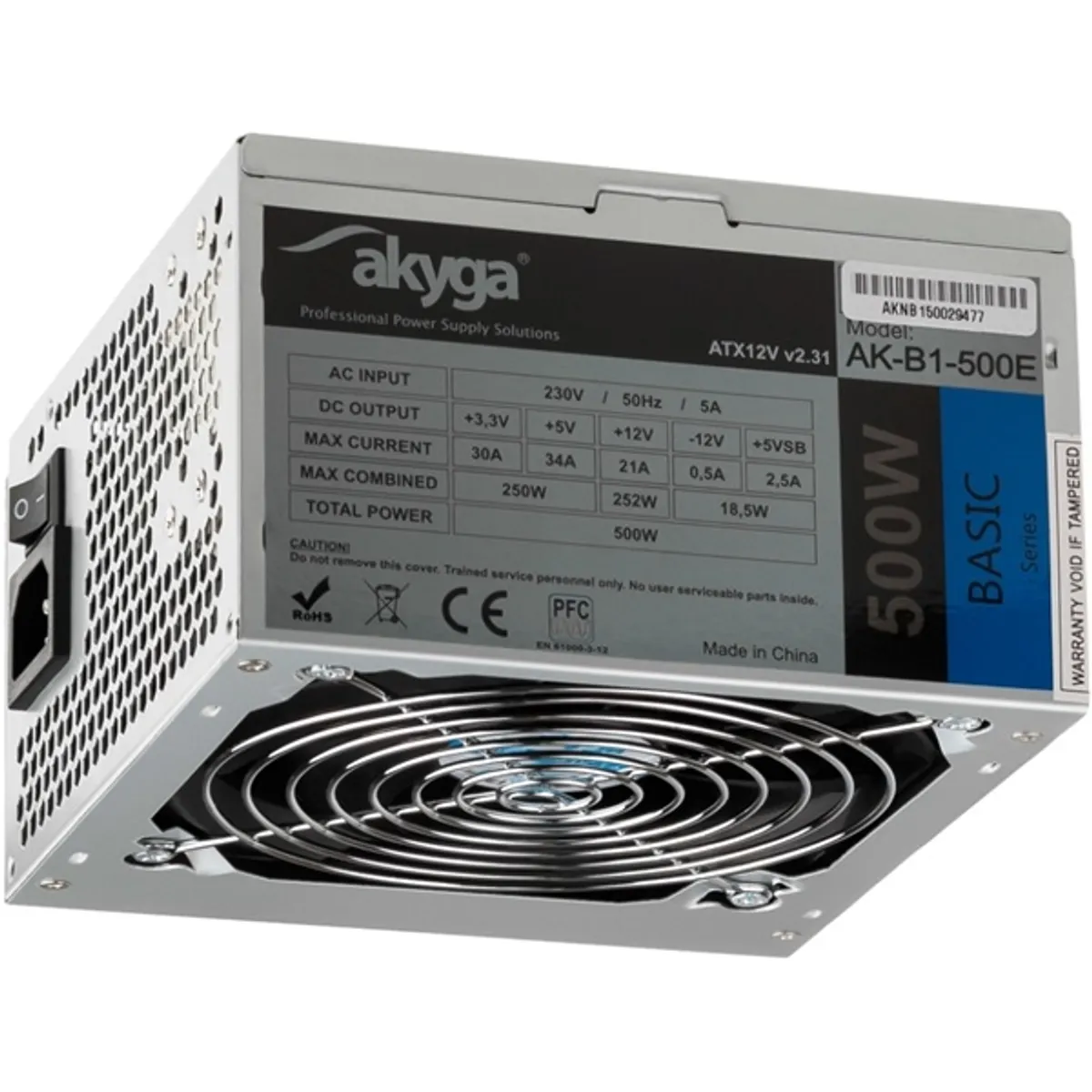 Akyga Basic 500W (AK-B1-500E) tápegység #2