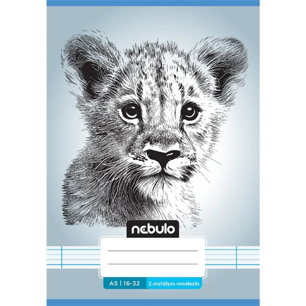 Nebulo Vagány minták A5 2. osztályos 16-32 tűzött vonalas füzet #6