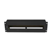 Lanberg AK-VDP103-B 19" 3U DIN sínes fedeles kismegszakító tartó panel #2