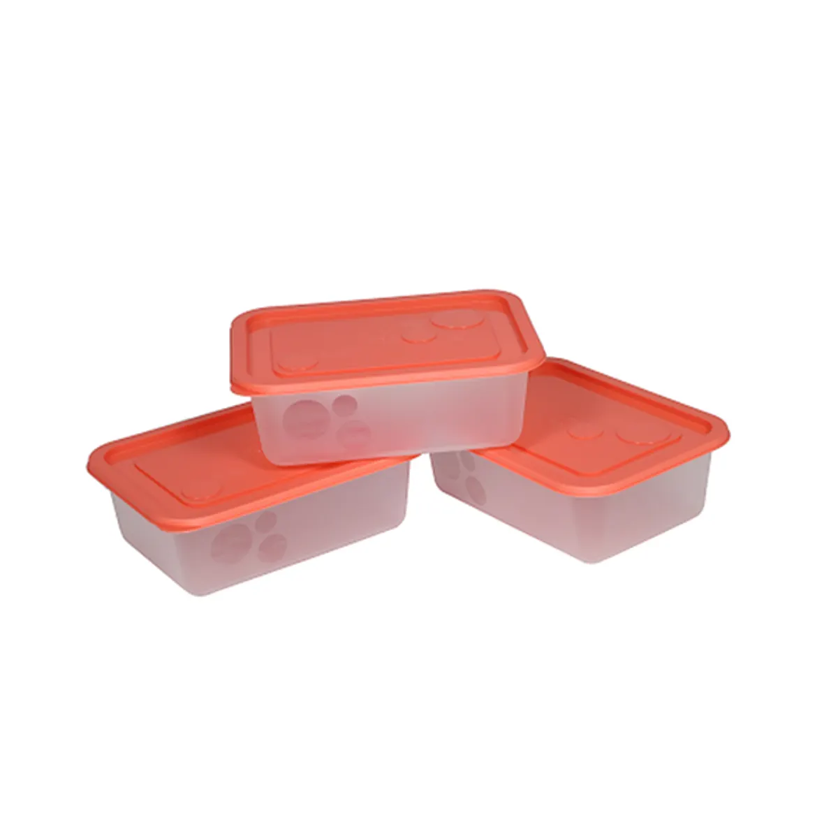 FLAIR 80056 Freezy 1,2L 3 db-os narancs szögletes ételtároló hűtődoboz #3