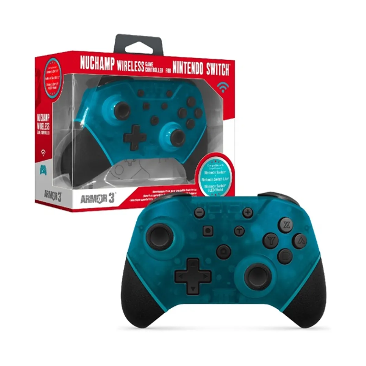 Armor3 M07467-TQ NuChamp Nintendo Switch vezeték nélküli türkiz kontroller #1