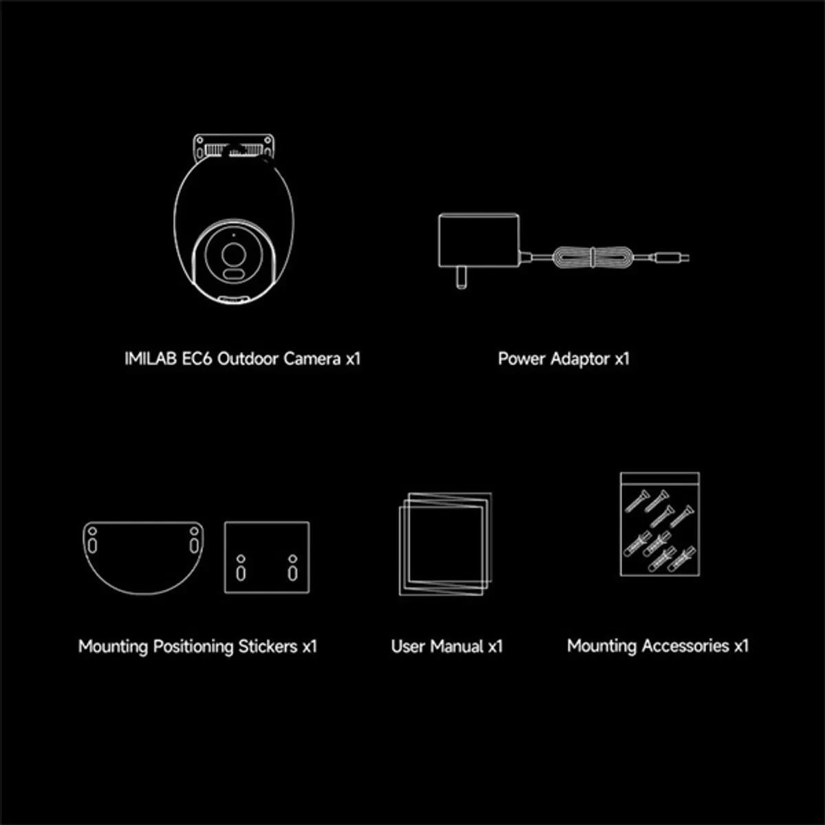 Imilab CMSXJ65A EC6 3K Wi-Fi kültéri biztonsági kamera #3