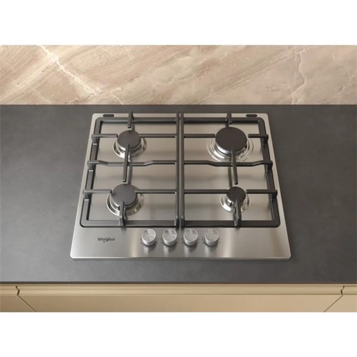 Whirlpool TKRL 660 IX inox, beépíthető, gáz, főzőzóna: 4, beépíthető méret: 56cm, főzőlap #4