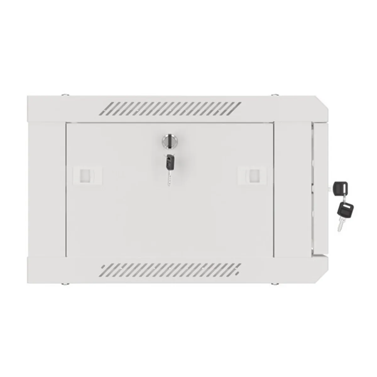 Lanberg WF01-6404-10S 19" 4U SZÉL:600mm MÉLY:450mm MAG:290mm lapraszerelt üvegajtós szürke fali rack szekrény #3