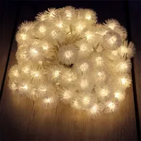 Zúzmara alakú 3cm/10m/meleg fehér/80db LED-es/USB-s fényfüzér, fénydekoráció #2