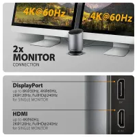 Axagon HMC-WL9 USB-C 10 Gbps 9in1 hub vezeték nélküli töltéssel #8