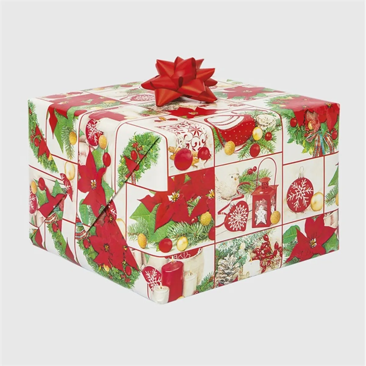 IRIS Karácsonyi tekercses csomagolópapír,  200x70cm, különböző mintákkal, 60g/m2 #1