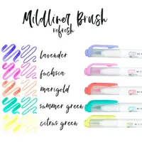 Zebra Mildliner Brush Refresh 5db-os kettős végű ecset marker #2