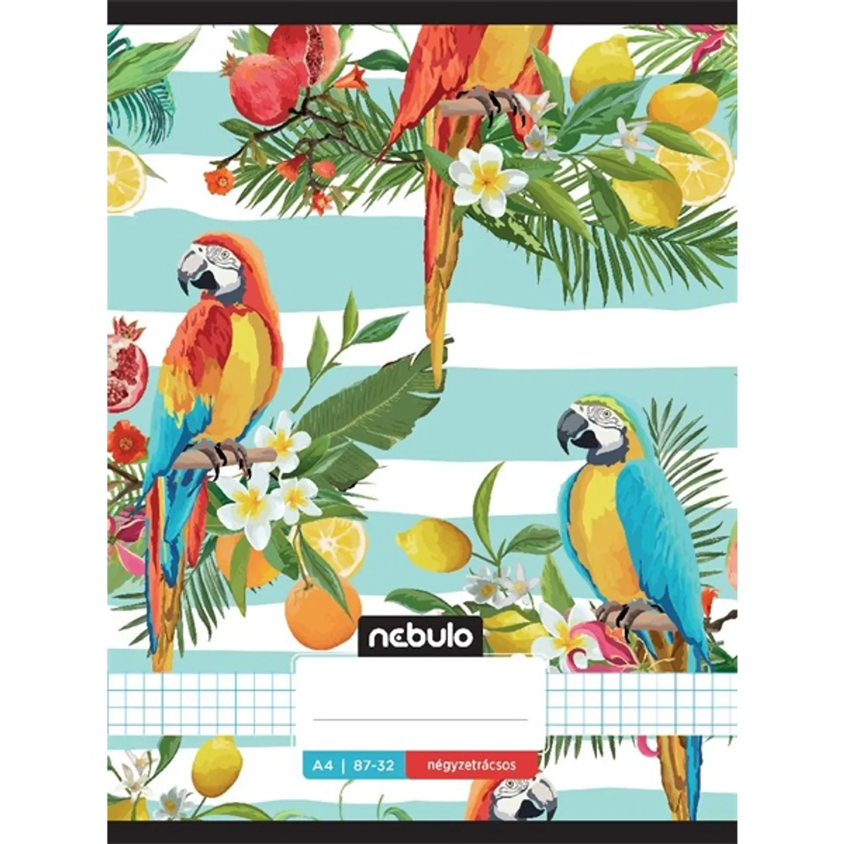 Nebulo L-Design A4 87-32 tűzött kockás füzet #10