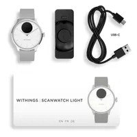 Withings HWA11-model 3 ScanWatch Light 37mm fehér okosóra #10