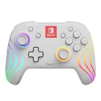 PDP 500-238-WH Afterglow Wave Nintendo Switch/Switch 2 vezeték nélküli RGB LED Lighting fehér kontroller #1