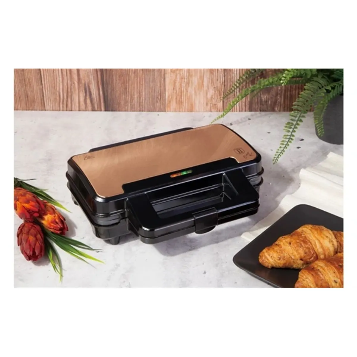 Berlinger Haus BH/9143 rózsaarany- fekete szendvicssütő #2