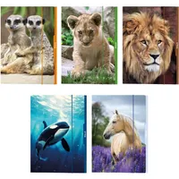 Herlitz Állatok A3 karton gumis mappa #1