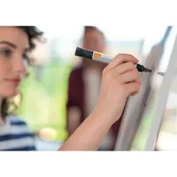 Nobo kerek hegyű, fekete 10db/cs folyékonytintás fehértábla marker #3