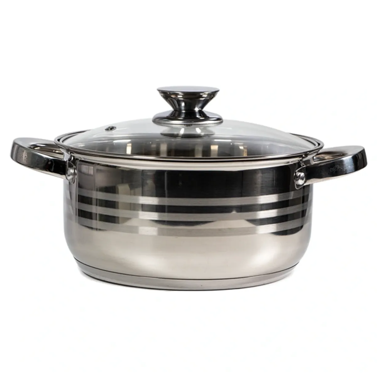 TOO LP-7172-4L prémium rozsdamentes edény  4,2 liter fazék/lábas+fedő 22 x 11cm #1