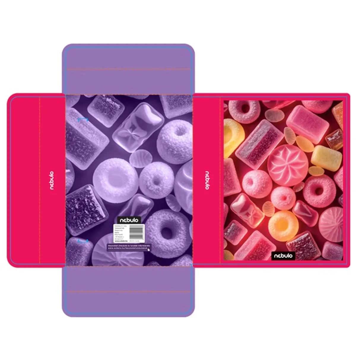 Nebulo Candy A5 hullámkarton füzetbox #1