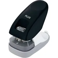 Plus Japan asztali kapocsmentes fekete tüző- és lyukasztógép