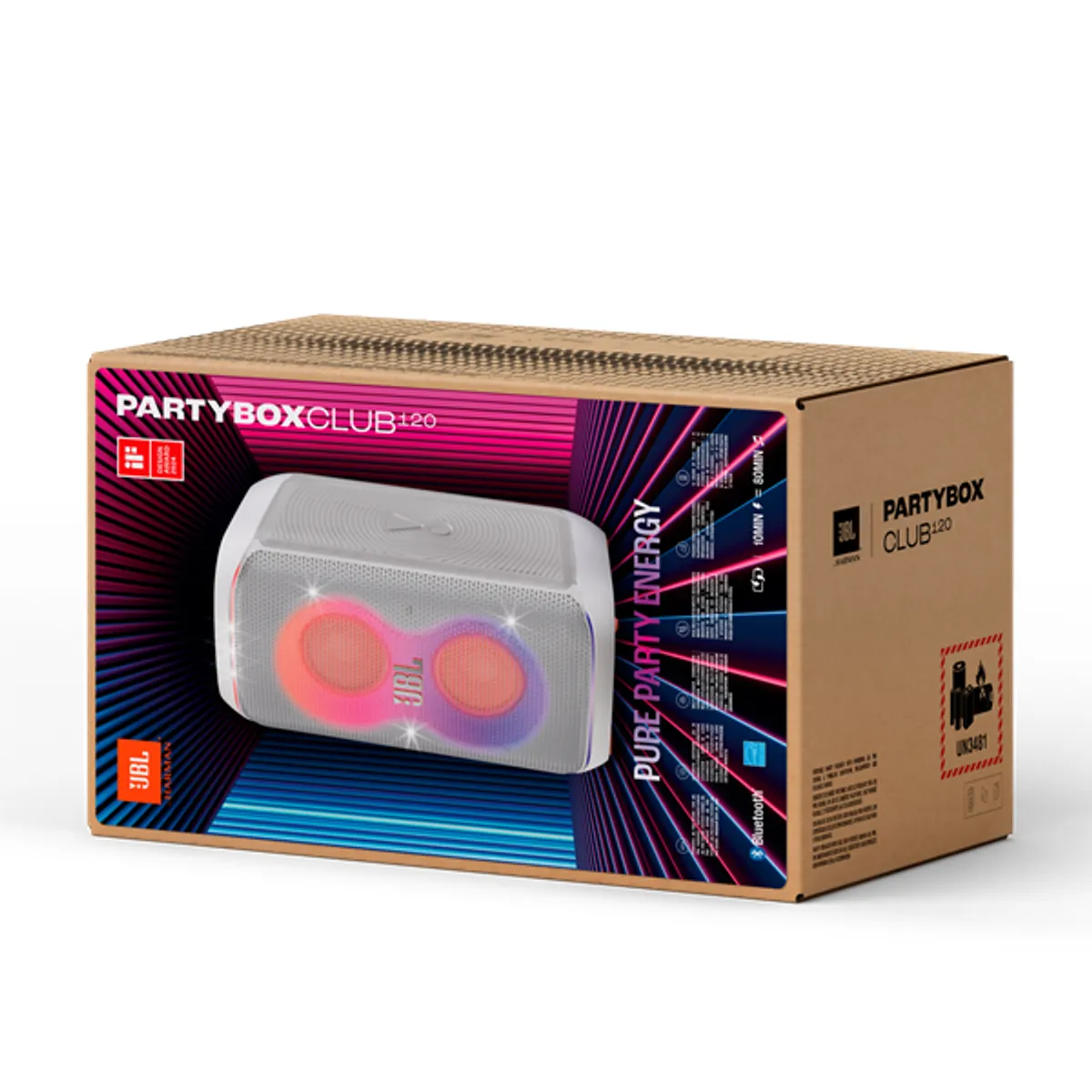 JBL Partybox Club 120 fehér Bluetooth partybox #9