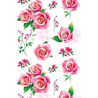 IRIS tekercses csomagoló papír, különböző rózsa mintákkal 200x70cm, 60g/m2