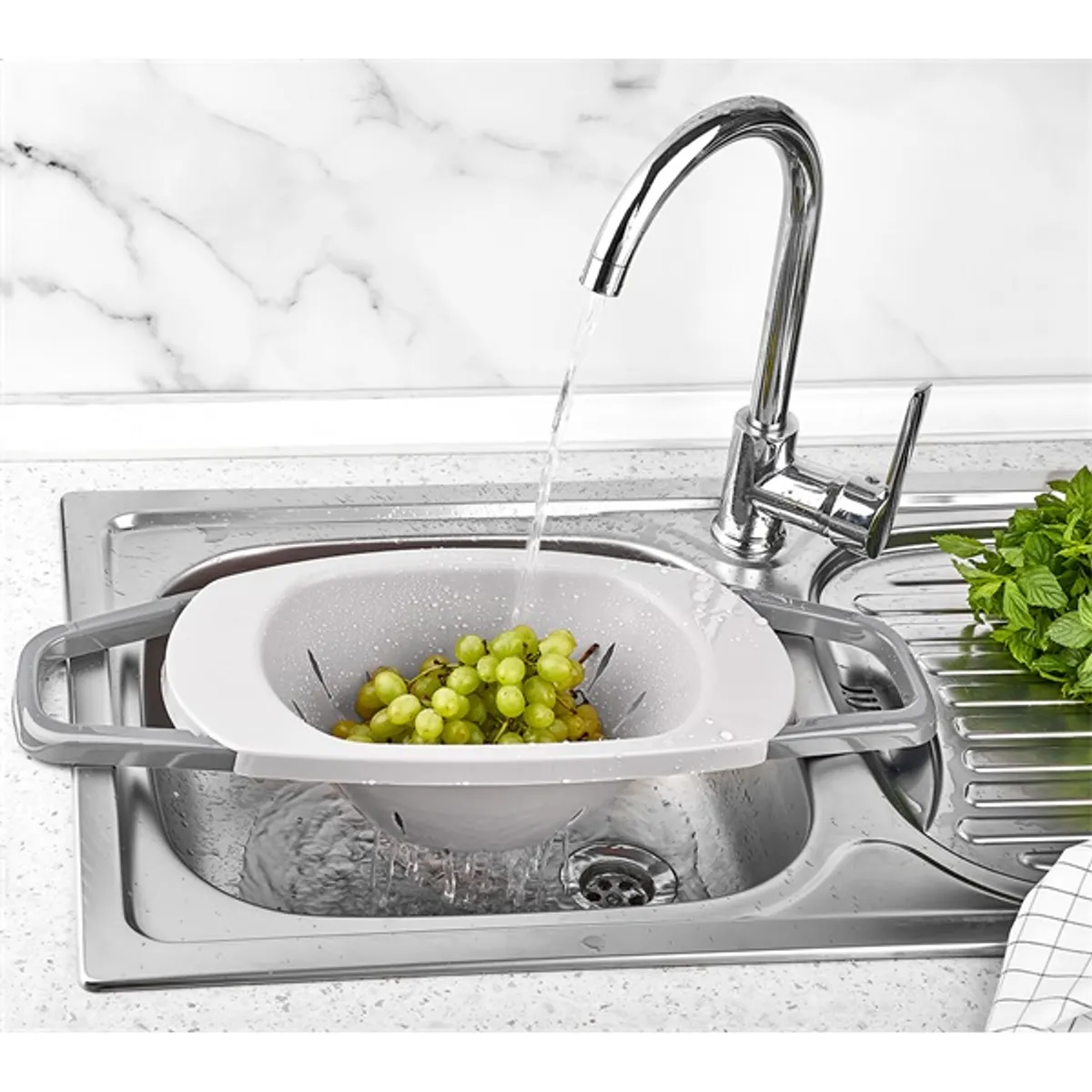 IRIS L-00675 kihúzható fogójú szűrő, szürke, bézs vagy kék-zöld színű #3