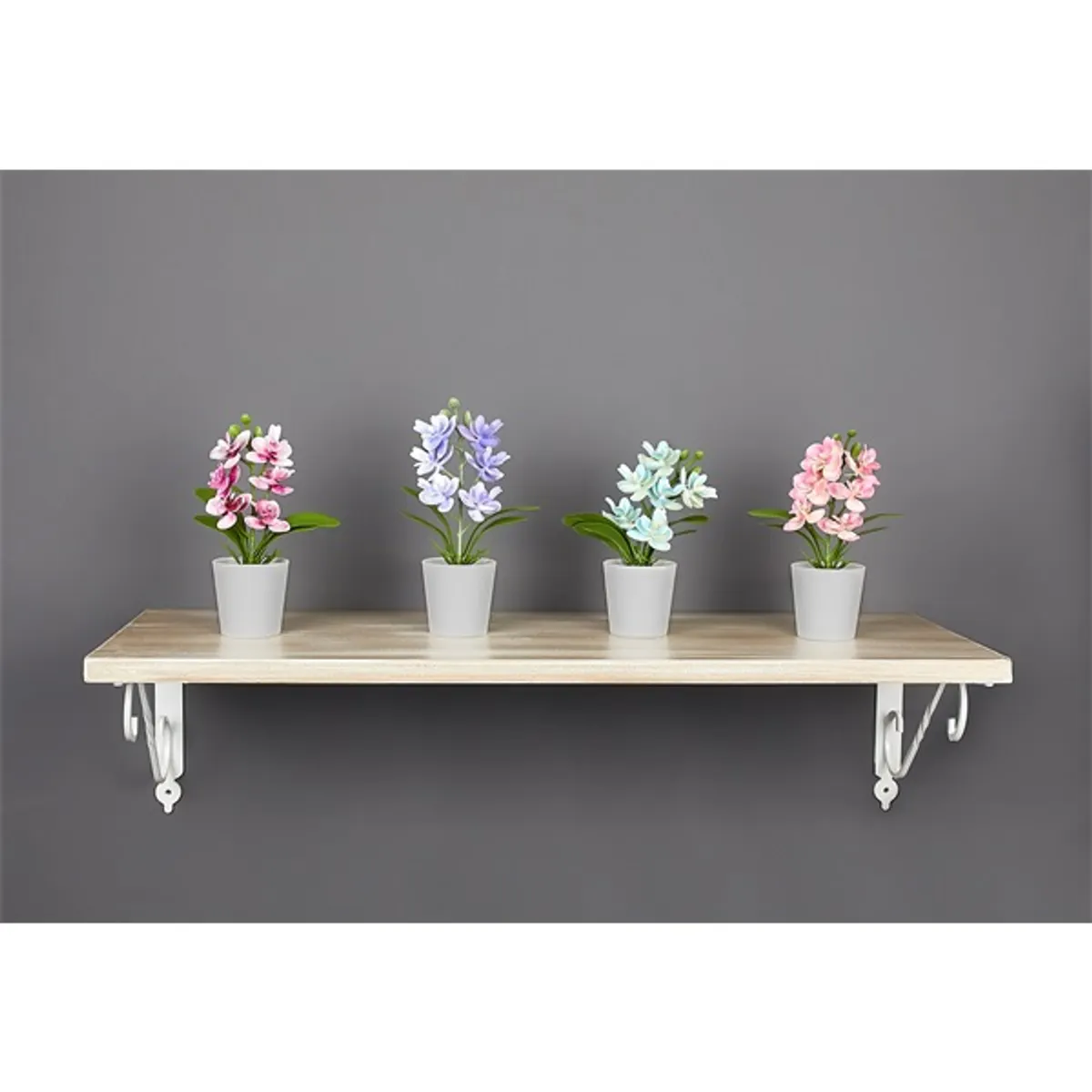 IRIS E5679 ORCHIDEA dekoráció művirággal cserépben 6x17cm #1