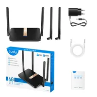 CUDY LT500D kétsávos AC1200 WIFI MESH nanoSIM 4G LTE fekete router #5