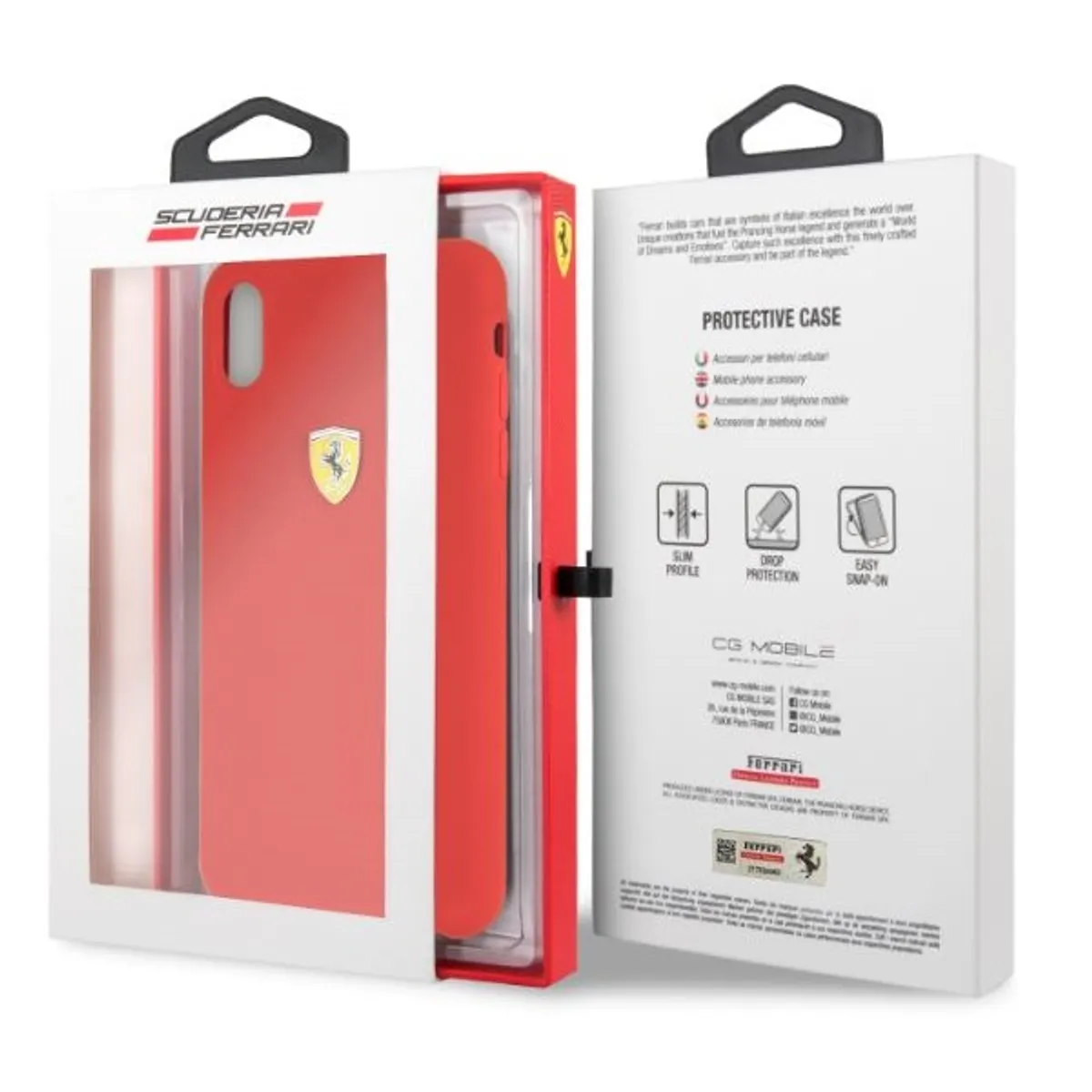 Ferrari SF iPhone XS MAX piros szilikon hátlap #3