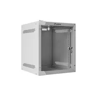 Lanberg WF10-2306-10S 10" 6U SZÉL:280mm MÉLY:310mm MAG:336mm lapraszerelt üvegajtós szürke fali rack szekrény #3